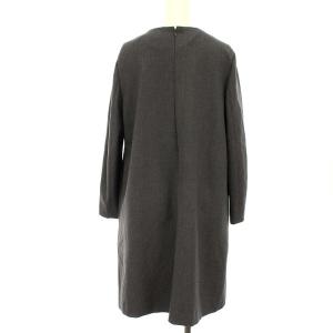 ENFOLD ロングストレッチワンピース 36 グレー