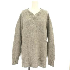 20AW ニット セーター ファインウール Vネック S グレー