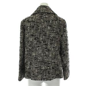 OLD ENGLAND カジュアルスーツ セットアップ ジャケット スカート ツイート ウール シルク混 34 グレー系