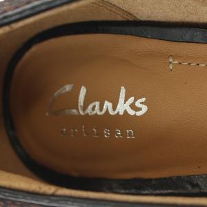 Clarks パンプス ローヒール ポインテッドトゥ ハラコ レザー UK4.5 23.5cm ブラック ブラウン