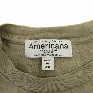 AMERICANA ドゥーズィエムクラス取り扱い 21AW LOGO LONG Tシャツ グレー