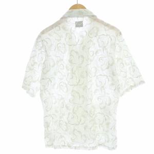 Needles 20SS Cabana Shirt Cotton Cloth Rose Emb S ホワイト