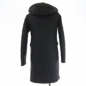 MACKINTOSH キルティングコート ロング丈 中綿 フード 裏ボア 34 XS グレー