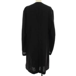 S’YTE ヨウジヤマモト 19SS ノーカラーコート ロング 背抜き 2 L 黒