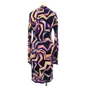 Emilio Pucci シルクプッチ柄ワンピース 42 マルチカラー