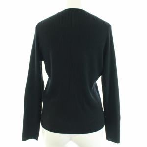 ANAYI 20AW カーディガン リブニット Vネック 長袖 38 ブラック