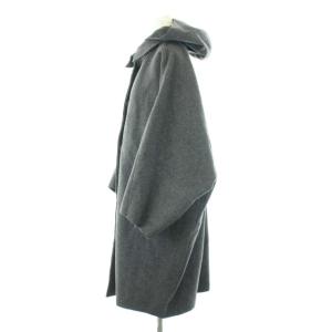 Acne Studios ステンカラーコート フーディコート ロング ミドル丈 ドルマンスリーブ ウール 32 グレー