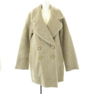 ラムレザー ムートンコート M グレー