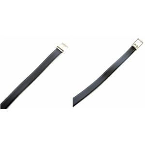 BVLGARI 110/44 レザーベルト ハトメ ブラック