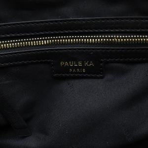 PAULE KA トートバッグハンドバッグ ダブルジップ レザー ブラック