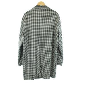 Gosha Rubchinskiy ステンカラーコート ウール ギンガムチェック L ブラック グレー