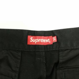 Supreme クロップドワークパンツ ブラック