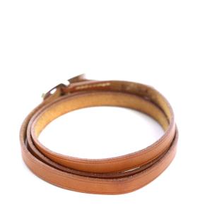 HERMES 2004年製 ケリー アルディオン 3連 ブレスレット レザー 刻印 H ブラウン
