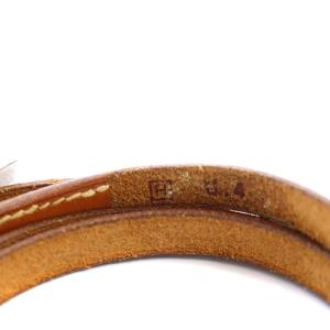 HERMES 2004年製 ケリー アルディオン 3連 ブレスレット レザー 刻印 H ブラウン