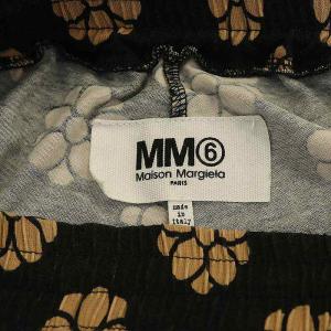 MM6 Maison Margiela ワイドパンツ アシンメトリー 総柄 M カーキ ベージュ