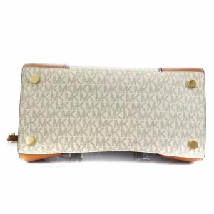 MICHAEL KORS ハンドバッグ 2way サッチェル レザー  ホワイト ブラウン