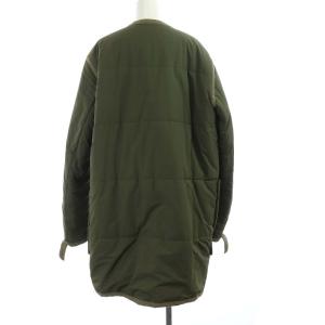 sacai 20年製 20-02439M ノーカラーコート リバーシブル 中綿 2 カーキ