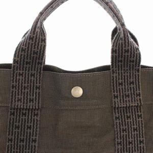 HERMES エールライン MM トートバッグ キャンバス グレー