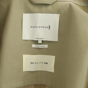 MACKINTOSH 1017 ALYX 9SM ステンカラーコート ゴム引き S ベージュ