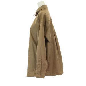 Deuxieme Classe オーバーサイズカシュシャツ ブラウン