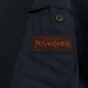 YVES SAINT LAURENT YSL ヴィンテージ ダブルテーラードジャケット 48 ネイビー