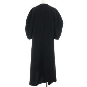 ENFOLD 21SS PEツイル アシンメフレアDRS ワンピース ブラック