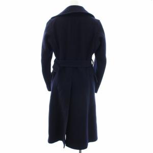 Scye ウールトレンチコート ネイビー