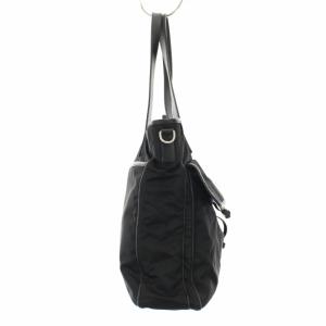 PRADA トートバッグ ナイロン レザー ブラック