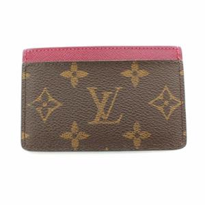 LOUIS VUITTON  M60703 ポルト カルト サーンプル カードケース モノグラムキャンバス ブラウン ピンク
