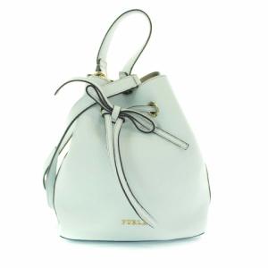 COSTANZA レザーハンドバッグ ライトブルー