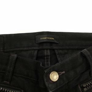 UNDERCOVERISM 14SS RIPPED KNEE ZIPPER デニムパンツ 2 ブラック