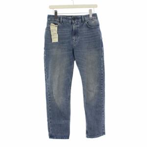 デニムパンツ ジーンズ ダメージ加工 イタリア製 W28 L ブルー