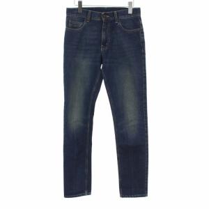 2019年製 ダメージ加工 デニムパンツ イタリア製 W28 S ネイビー インディゴ