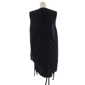 nagonstans 19SS Water Proof ギャザードレスワンピース 38 ネイビー