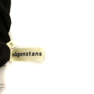 nagonstans 18AW ノーカラーキルティングジャケット グレー