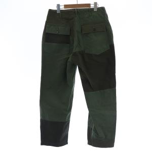 Engineered Garments FATIGUE PANTS パッチワーク ミリタリー XS カーキ