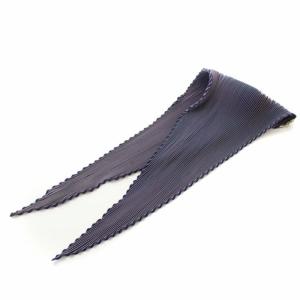 HERMES スカーフ プリーツ シルク100% ネイビー