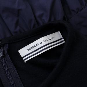 BORDERS at BALCONY 20年 チュニックプルオーバー ティアード M 紺