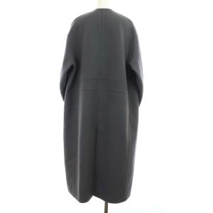 Drawer 18AW ケヌキムソウコート ノーカラー グレー