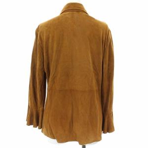 CELINE ゴートレザーシャツ 38 ブラウン