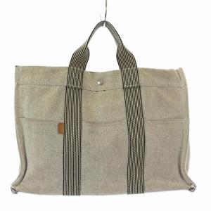 HERMES ニューフールトゥMM トートバッグ グレー