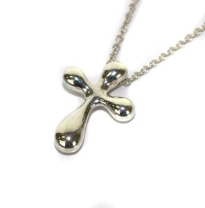 TIFFANY&Co. エルサペレッティ リキッド クロス ネックレス ペンダント 925 シルバー色