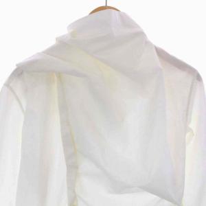 Rick Owens 12AW 比翼ボタンアシンメトリーシャツ ホワイト