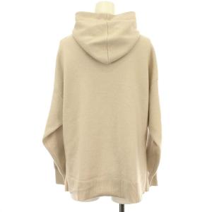 ANAYI 20AW ニット パーカー 長袖 フード プルオーバー ウール混 38 グレージュ