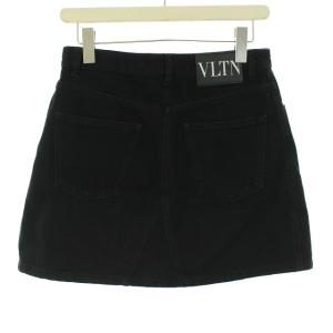 VALENTINO 近年モデル VLTN 台形スカート L 黒