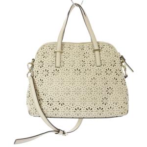 kate spade new york レザーショルダーバッグ べージュ