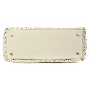 kate spade new york レザーショルダーバッグ べージュ