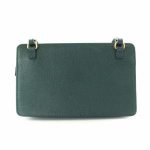 FURLA DIVA ショルダーバッグ ショルダーウォレット ポーチ レザー グレー グリーン