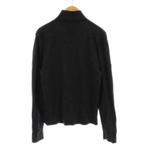 DIOR HOMME 03AW エディ期 BEE刺繍 ドライバーズ ジップアップパーカー ニット S チャコールグレー