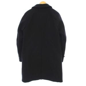 SCYE BASICS メルトンバルマカーンコート カシミヤ混 38 ネイビー